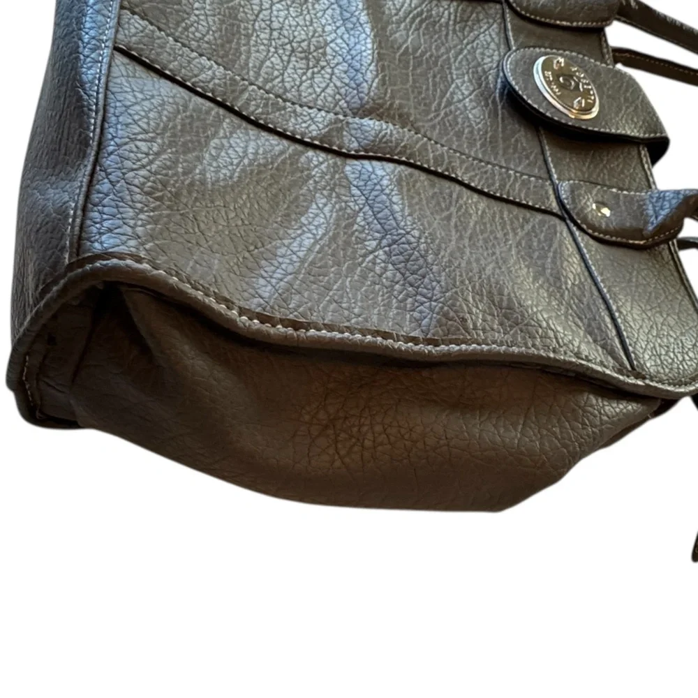 Rosetti Dark Gray Leather Look Women’s Attaché Laptop Briefcase Tech Bag MINTY